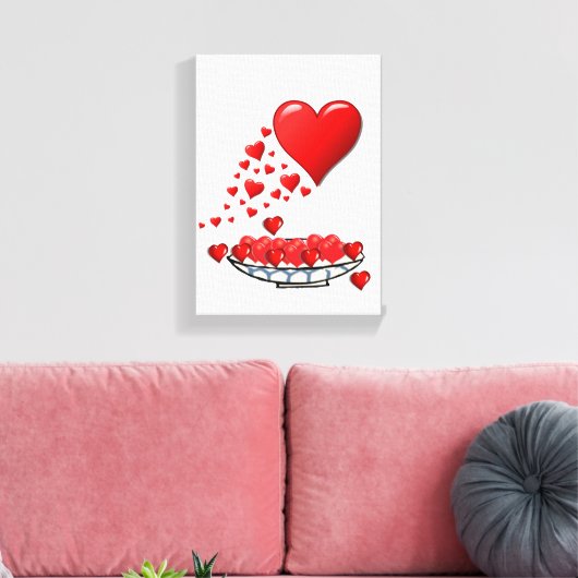 Moederdag Canvas met gerasterd Canvas (Insitu (Woonkamer))