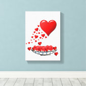 Moederdag Canvas met gerasterd Canvas (Insitu (Houten vloer))