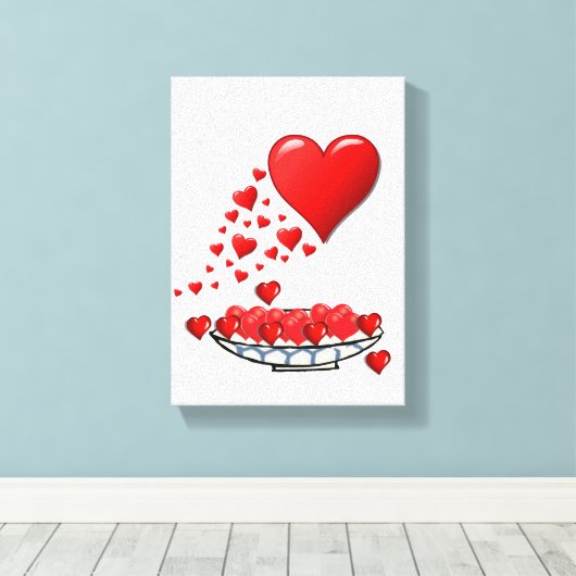 Moederdag Canvas met gerasterd Canvas (Insitu (Houten vloer))