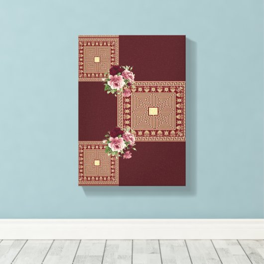 Moederdag Canvas met gerasterd Canvas (Insitu (Houten vloer))