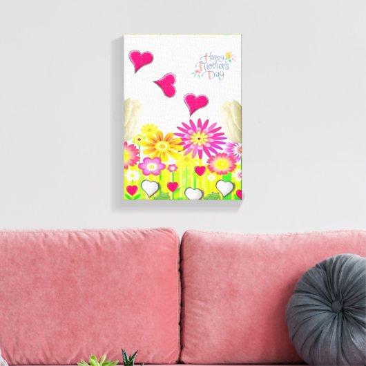 Moederdag Canvas met gerasterd Canvas (Insitu (Woonkamer))