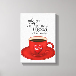 Moederdag Canvas met gerasterd Canvas
