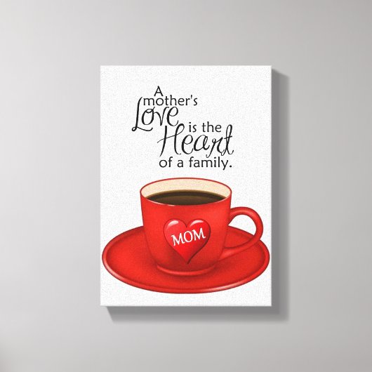 Moederdag Canvas met gerasterd Canvas (Voorkant)