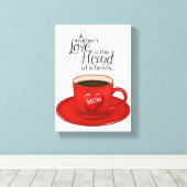 Moederdag Canvas met gerasterd Canvas (Insitu (Houten vloer))