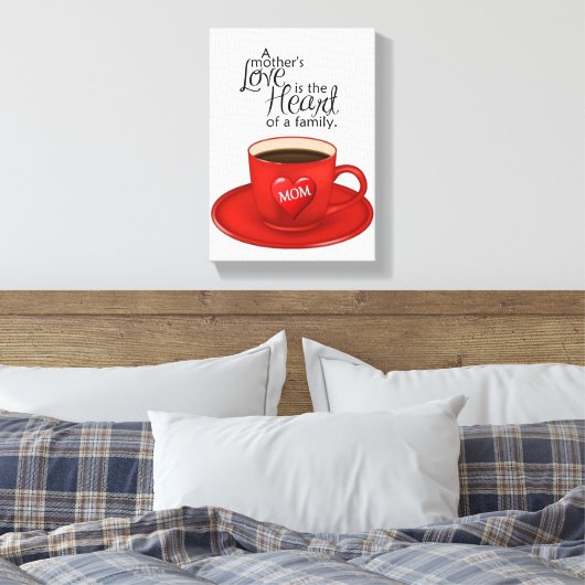 Moederdag Canvas met gerasterd Canvas (Insitu (Slaapkamer))