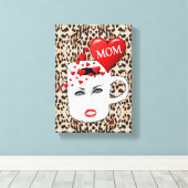 Moederdag Canvas met gerasterd Canvas (Insitu (Houten vloer))