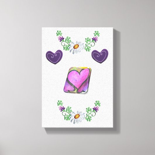 Moederdag Canvas met gerasterd Canvas (Voorkant)