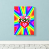 Moederdag Canvas met gerasterd Canvas (Insitu (Houten vloer))