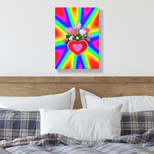 Moederdag Canvas met gerasterd Canvas (Insitu (Slaapkamer))