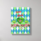 Moederdag Canvas met gerasterd Canvas (Voorkant)