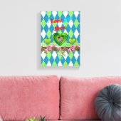 Moederdag Canvas met gerasterd Canvas (Insitu (Woonkamer))