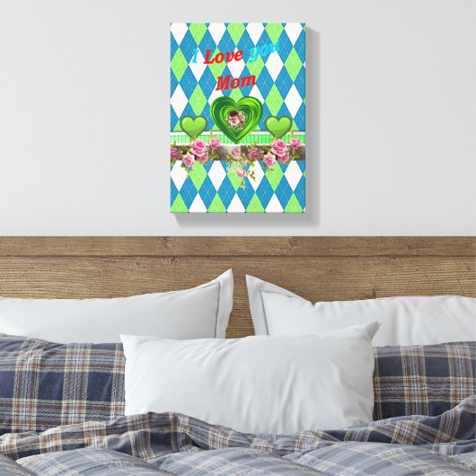 Moederdag Canvas met gerasterd Canvas (Insitu (Slaapkamer))