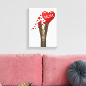 Moederdag Canvas met gerasterd Canvas (Insitu (Woonkamer))