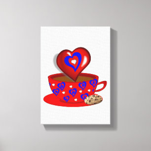 Moederdag Canvas met gerasterd Canvas