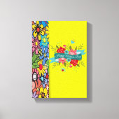 Moederdag Canvas met gerasterd Canvas (Voorkant)