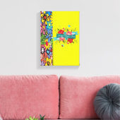 Moederdag Canvas met gerasterd Canvas (Insitu (Woonkamer))