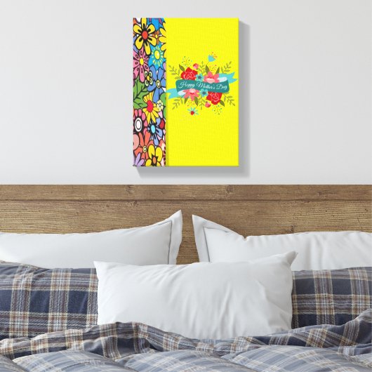 Moederdag Canvas met gerasterd Canvas (Insitu (Slaapkamer))