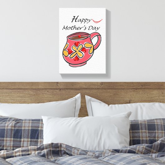 Moederdag Canvas met gerasterd Canvas (Insitu (Slaapkamer))