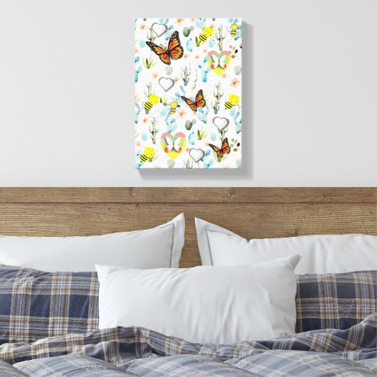 Moederdag Canvas met gerasterd Canvas (Insitu (Slaapkamer))