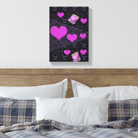 Moederdag Canvas met gerasterd Canvas (Insitu (Slaapkamer))