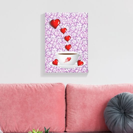 Moederdag Canvas met gerasterd Canvas (Insitu (Woonkamer))