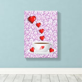 Moederdag Canvas met gerasterd Canvas (Insitu (Houten vloer))