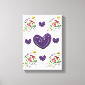 Moederdag Canvas met gerasterd Canvas (Voorkant)