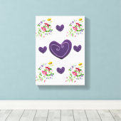 Moederdag Canvas met gerasterd Canvas (Insitu (Houten vloer))