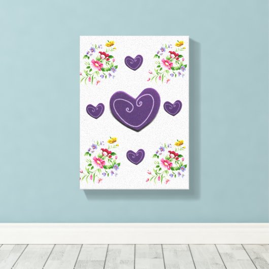 Moederdag Canvas met gerasterd Canvas (Insitu (Houten vloer))