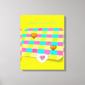 Moederdag Canvas met gerasterd Canvas Afdruk (Voorkant)