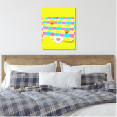 Moederdag Canvas met gerasterd Canvas Afdruk (Insitu (Slaapkamer))