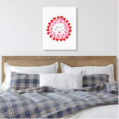 Moederdag Canvas met gerasterd Canvas Afdruk (Insitu (Slaapkamer))