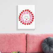 Moederdag Canvas met gerasterd Canvas Afdruk (Insitu (Woonkamer))