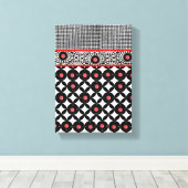 Moederdag Canvas met gerasterd Canvas Afdruk (Insitu (Houten vloer))