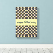 Moederdag Canvas met gerasterd Canvas Afdruk (Insitu (Houten vloer))