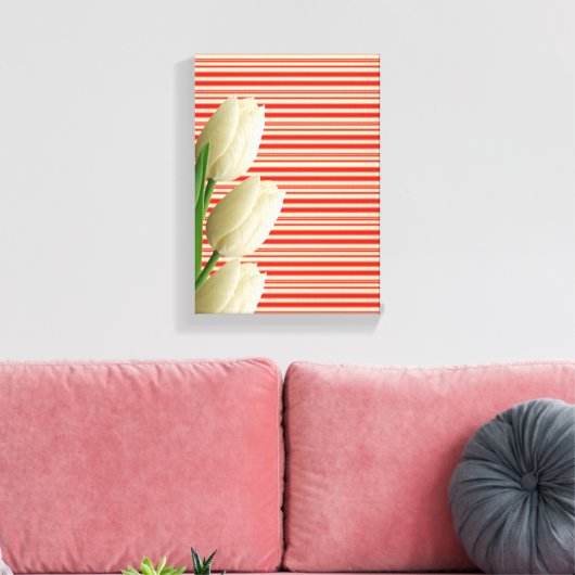 Moederdag Canvas met gerasterd Canvas Afdruk (Insitu (Woonkamer))