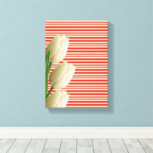Moederdag Canvas met gerasterd Canvas Afdruk (Insitu (Houten vloer))