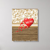 Moederdag Canvas met gerasterd Canvas Afdruk (Voorkant)