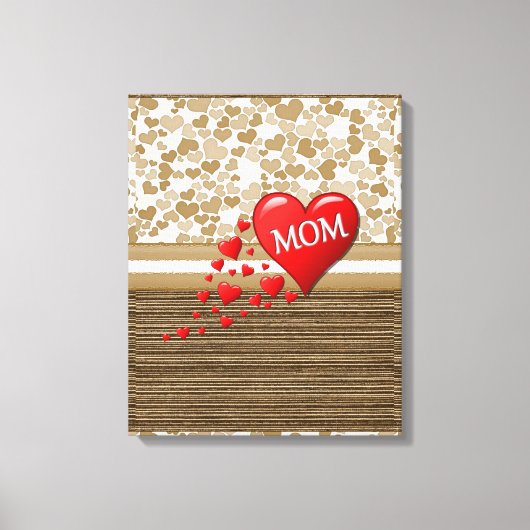 Moederdag Canvas met gerasterd Canvas Afdruk (Voorkant)