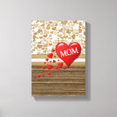 Moederdag Canvas met gerasterd Canvas Afdruk (Voorkant)