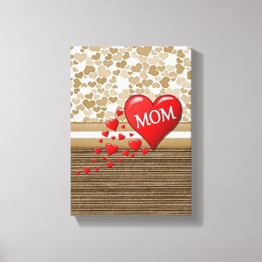 Moederdag Canvas met gerasterd Canvas Afdruk (Voorkant)