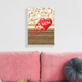 Moederdag Canvas met gerasterd Canvas Afdruk (Insitu (Woonkamer))