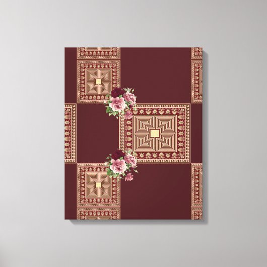 Moederdag Canvas met gerasterd Canvas Afdruk (Voorkant)