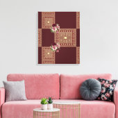 Moederdag Canvas met gerasterd Canvas Afdruk (Insitu (Woonkamer))