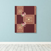 Moederdag Canvas met gerasterd Canvas Afdruk (Insitu (Houten vloer))