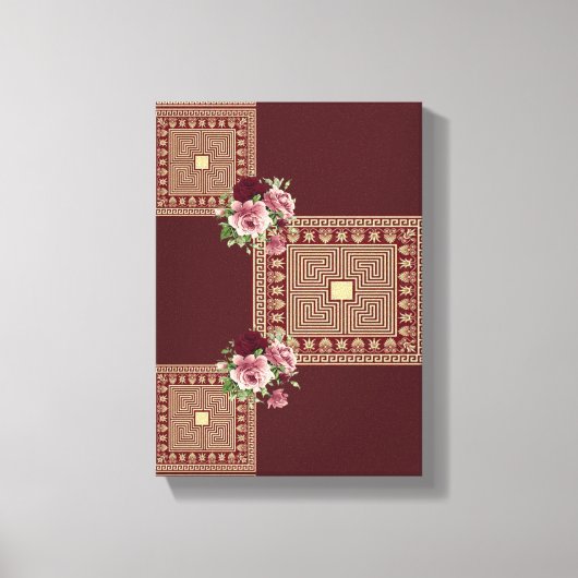 Moederdag Canvas met gerasterd Canvas Afdruk (Voorkant)