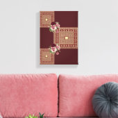Moederdag Canvas met gerasterd Canvas Afdruk (Insitu (Woonkamer))