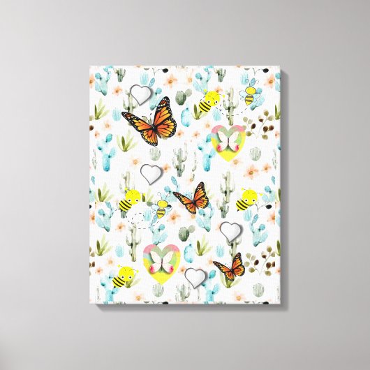 Moederdag Canvas met gerasterd Canvas Afdruk (Voorkant)