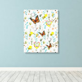 Moederdag Canvas met gerasterd Canvas Afdruk (Insitu (Houten vloer))