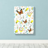Moederdag Canvas met gerasterd Canvas Afdruk (Insitu (Houten vloer))